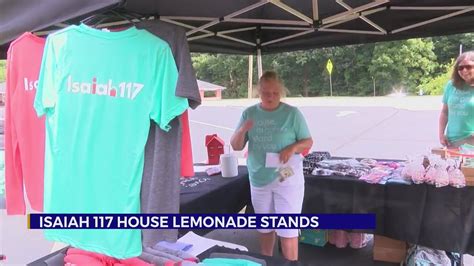 isaiah 117 house opens lemonade stands across the region as part of