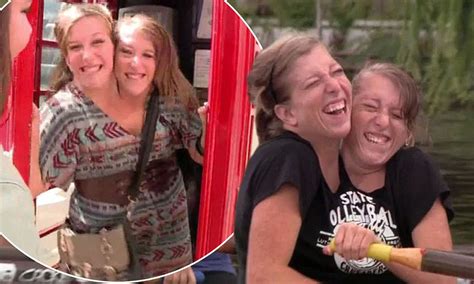 conjoined twins abigail and brittany hensel take in the sights of