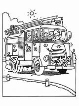 Brandweer Brandweerwagen Brandweerauto Zijkant Mimia Bron Bestelcode sketch template