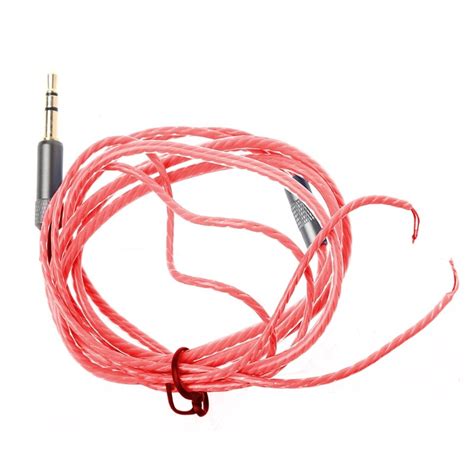 aneng red mm jack diy replacement headphone audio cable maintenance wire  mic