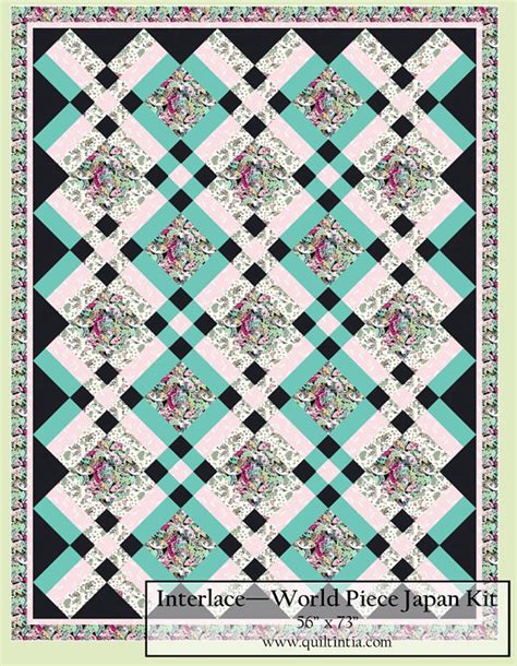 interlace  yard quilt pattern etsy