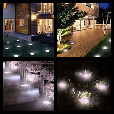 pieces solar ground  leds outdoor lights joy lights light   life