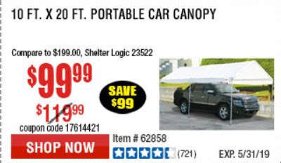 coverpro car canopy   coupon harbor freight dealiome