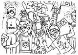 Coloring Pages Kids Canada Childrens Celebrating Children Lots Event Memorable Bunch Color Print Netart Popular sketch template