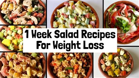 healthy easy salad recipes  weight loss  week veg lunch