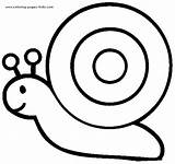 Coloring Pages Snail Kids Printable Simple Color Easy Sheets Animal Colouring Snails Young Template Pattern Toddlers Outline Drawing Clipart Para sketch template