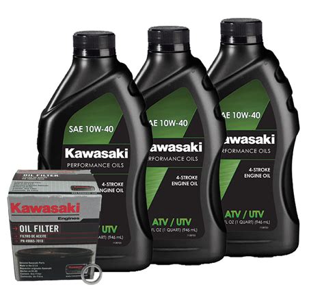 kawasaki mule pro fxt kaf  oem conventional oil change kit