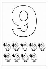 Coloring Number Pages Worksheets Numbers Preschool Kindergarten Kids Color Printable Worksheet Nine Worksheetfun Para Math Número Choose Board Desenho Colorir sketch template