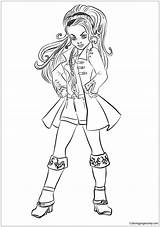 Descendants Coloring Pages Uma Wicked Evie Hook Cj Coloringpagesonly Online Color Kids Printable Colouring Getcolorings Book Disney Picturesque Da sketch template