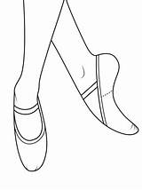Ballet Shoes Coloring Pages Drawing Pointe Dance Shoe Supercoloring Printable Colouring Dot sketch template