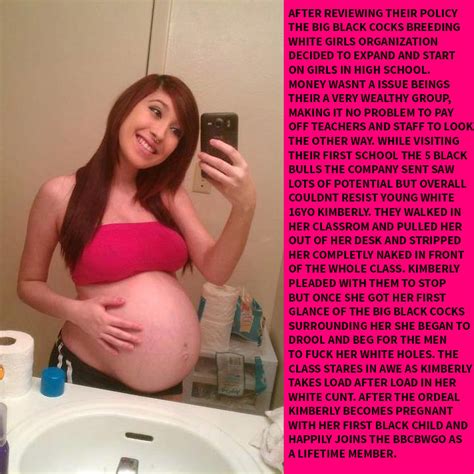 interracial pregnant captions black bred white girls 5 high quality