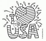 Coloring Pages Usa Independence July May Memorial Printable Kids 4th Soccer Man Color Print Sheets Fourth Election Utd Preschool Colouring sketch template