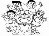 Sketsa Doraemon Nobita Mewarnai Kawan Belajar Temannya Teman sketch template