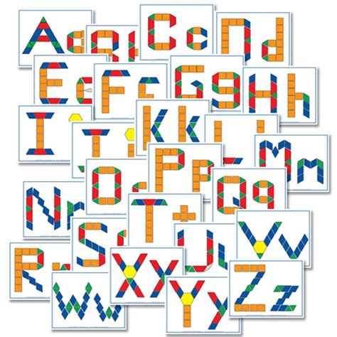 alphabet pattern block printables confessions   homeschooler