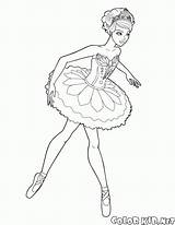Barbie Ballerina Coloring Pages Colorkid Print sketch template