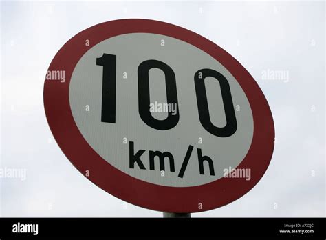 kilometres  hour km  warning traffic sign  letterkenny county donegal republic