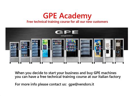 gpe academy machines   distribution  drinks  snacks