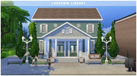 lakeview library no cc by jasmea at mod the sims sims 4 updates