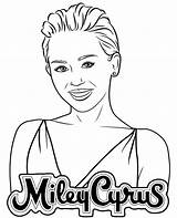 Kolorowanki Cyrus Miley Kolorowanka Piosenkarze Druku Gwiazdami Presley Marylin Shakira Monroe Szkice Odwiedź sketch template