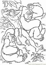 Tarzan Coloring Pages Printable Disney Gorilla Book Color Online Kids Cartoons Last Info Choose Board Books sketch template