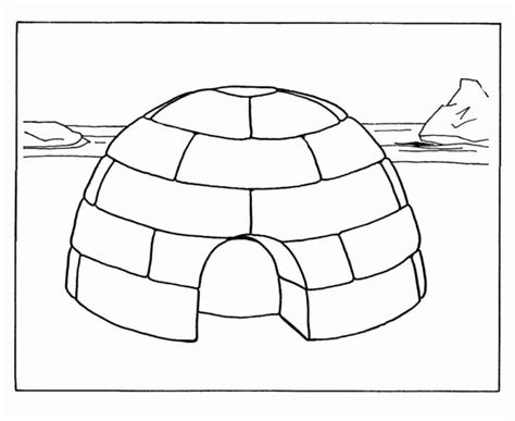 igloo  coloring page  printable coloring pages  kids