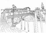 Coloring Pages Bridge Rialto Adult Adults Venice Covered Bridges Kidspressmagazine Canal Italy Kids Books Landscape Book Drawing Grand Line Prague sketch template