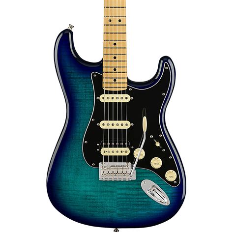 fender player stratocaster hss  top maple fingerboard limited edition electric guitar blue