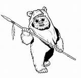 Wars Coloring Pages Ewok Star Wicket Printable Print Clipart Color Book Colouring Online Info Sheet Sheets Drawings Colour Silhouette Popular sketch template