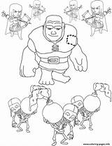 Clash Clans Coloring Pages Group Printable Troop Colouring Color sketch template