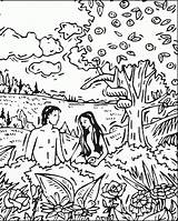 Coloring Adam Eve Pages Garden Eden Bible Clipart Library Clip sketch template