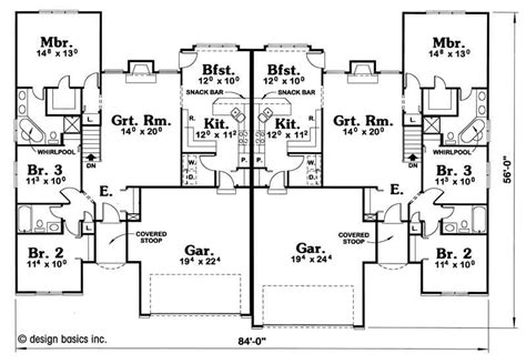 bedroom  bath duplex floor plans kol klol