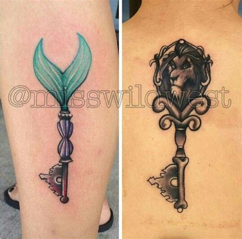 Disney Key Tattoos Key Tattoos Tattoos Mermaid Tattoos
