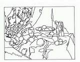 Cezanne Coloring Pages Paul Famous Getcolorings Works sketch template
