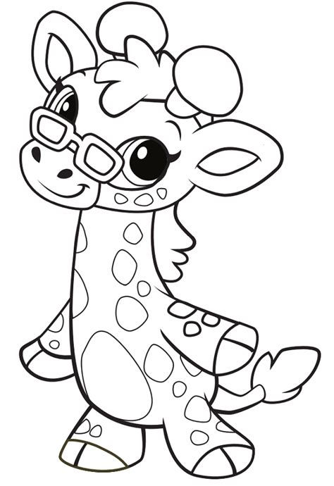 cute cartoon giraffe coloring pages giraffe color images stock