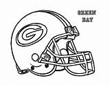 Helmet Packers Coloring Bay Green Getcolorings Football sketch template