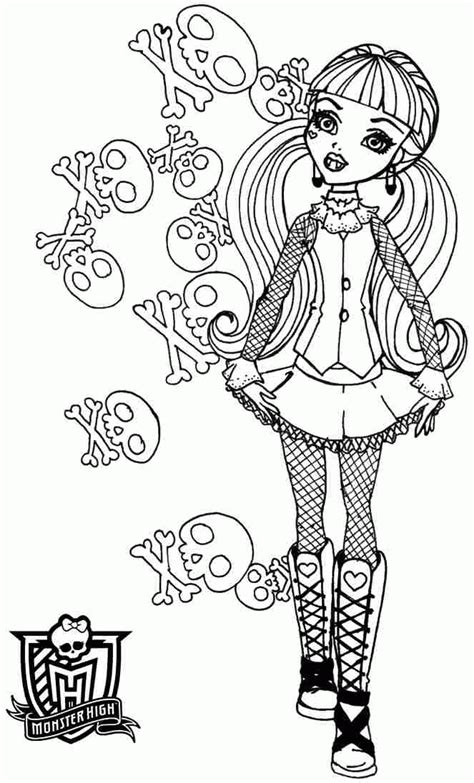 draculaura coloring pages coloring home