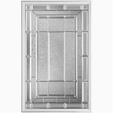 masonite sequence 22 inch x 36 inch nickel glass insert the home