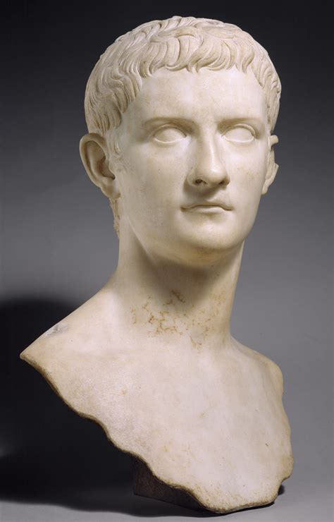 Marble Portrait Bust Of The Emperor Gaius Known As Caligula