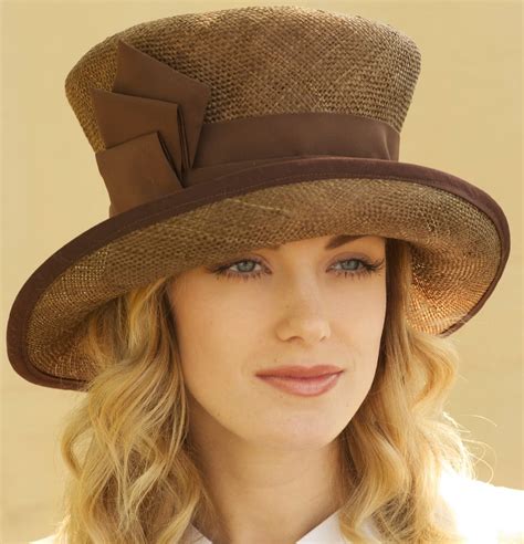 church hat wedding hat brown formal straw hat womens brown dressy