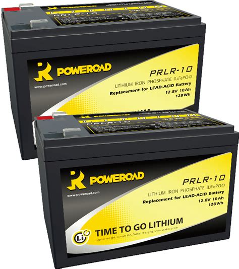 pair   ah poweroad lithium mobility scooter batteries na alpha batteries