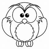Owls Coloring4free Coloringbay sketch template