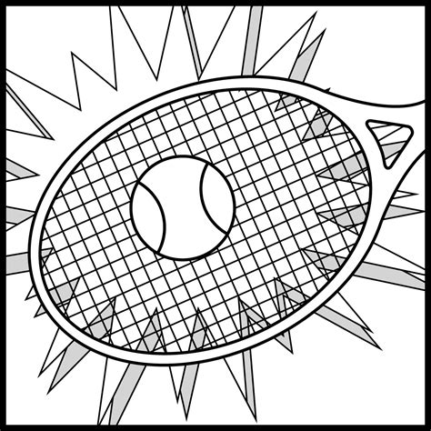 tennis ball coloring pages coloring home