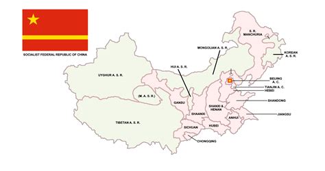 socialist federal republic  china north china rimaginarymaps