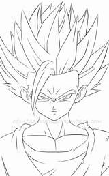Gohan Dragon Ball Lineart Ssj2 Super Coloring Pages Goku Drawing Fotos Drawings Deviantart Dbz Anime Draw Painting Artwork Do Searches sketch template