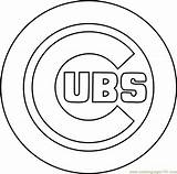 Cubs Chicago Logo Coloring Outline Pages Clip Drawing Drawings Svg Printable Mlb Transparent Vector Los Dot Bear Template Logos Color sketch template