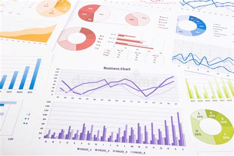 Colorful Graphs Data Analysis Marketing Research And