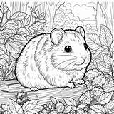 Pages Hamster Coloring Printable sketch template