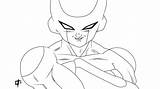 Frieza Coloring Dbz Lineart Template Pages sketch template