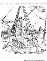 Mayflower Coloring Pilgrims Ship Printable Plymouth Pages Familyeducation Brought 1620 Ma Print Color Thanksgiving sketch template