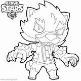 Leon Brawl Stars Coloring Pages Werewolf Xcolorings 800px 80k Resolution Info Type  Size Jpeg sketch template